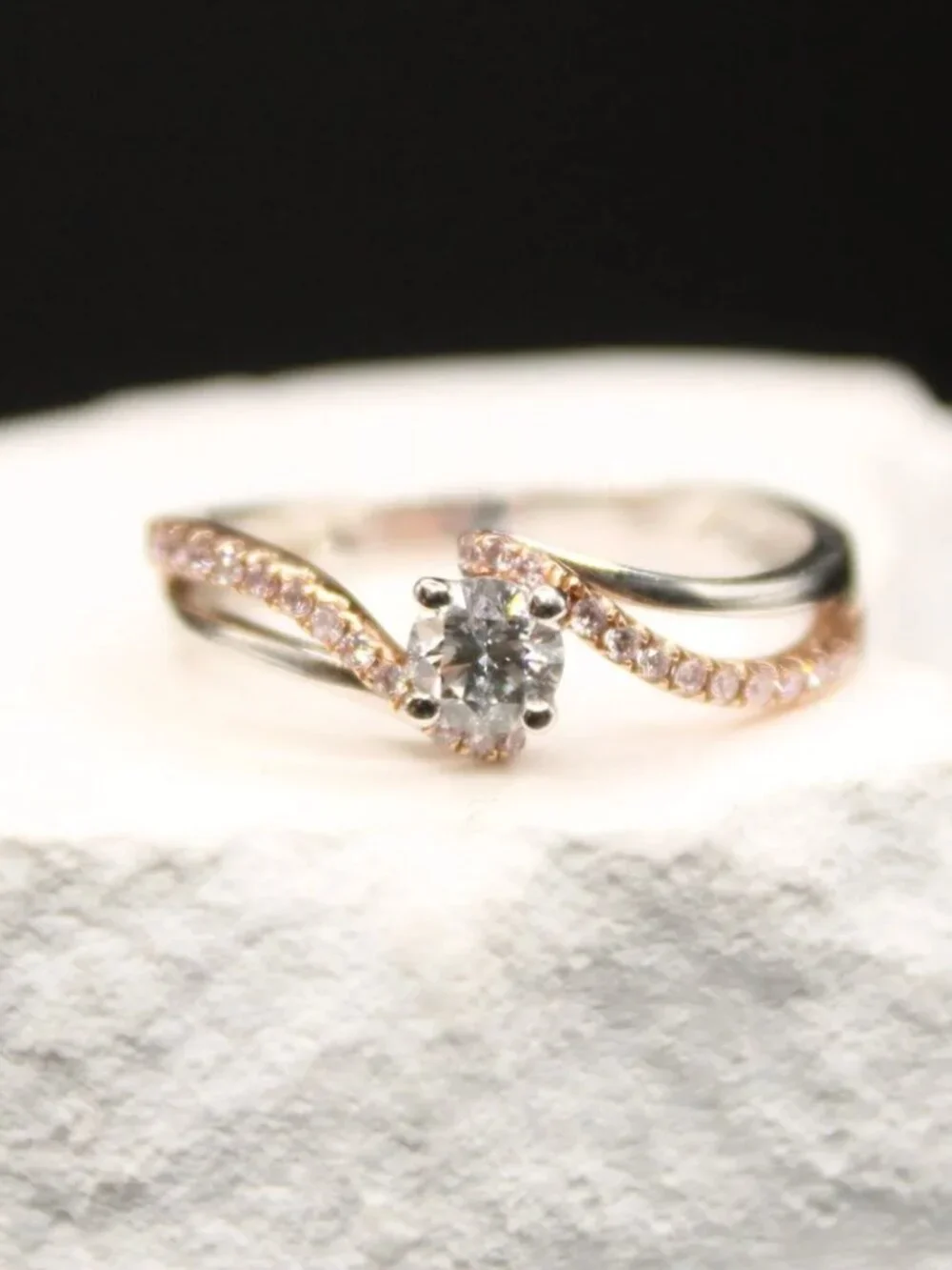 Twisted Elegance Diamond Ring